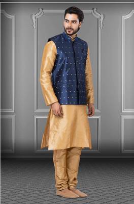 Festive Wear Designer Kurta Pyjama With Jacket 2