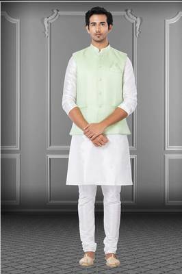 Festive Wear Designer Kurta Pyjama With Jacket 1
