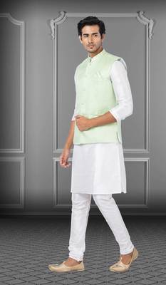 Festive Wear Designer Kurta Pyjama With Jacket 2