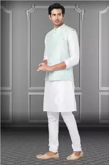 Festive Wear Designer Kurta Pyjama With Jacket