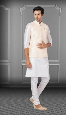 Festive Wear Designer Kurta Pyjama With Jacket 2