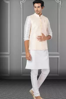 Festive Wear Designer Kurta Pyjama With Jacket