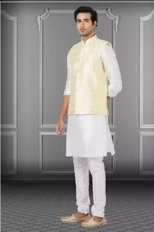 Festive Wear Designer Kurta Pyjama With Jacket