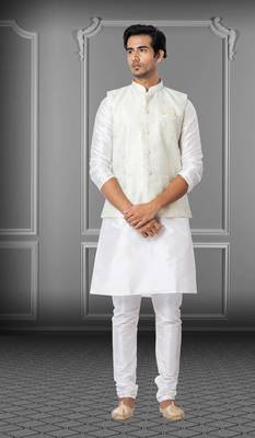 Festive Wear Designer Kurta Pyjama With Jacket 1