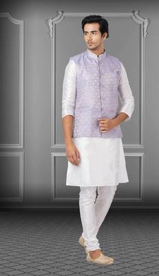 Festive Wear Designer Kurta Pyjama With Jacket 2