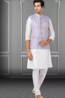 Festive Wear Designer Kurta Pyjama With Jacket