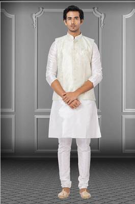 Festive Wear Designer Kurta Pyjama With Jacket 1