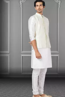 Festive Wear Designer Kurta Pyjama With Jacket