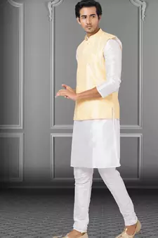 Festive Wear Designer Kurta Pyjama With Jacket