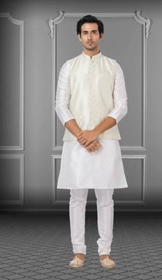 Festive Wear Designer Kurta Pyjama With Jacket 1