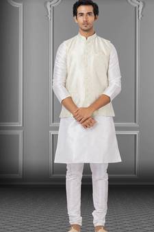 Festive Wear Designer Kurta Pyjama With Jacket