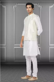 Festive Wear Designer Kurta Pyjama With Jacket