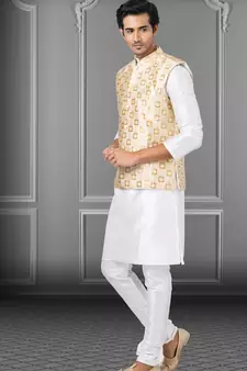 Festive Wear Designer Kurta Pyjama With Jacket