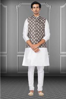 Festive Wear Designer Kurta Pyjama With Jacket