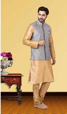 Festive Wear Designer Kurta Pyjama With Jacket 2