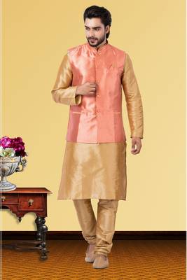 Festive Wear Designer Kurta Pyjama With Jacket 1