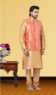 Festive Wear Designer Kurta Pyjama With Jacket 2