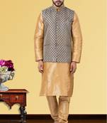 Festive Wear Designer Kurta Pyjama With Jacket