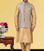 Festive Wear Designer Kurta Pyjama With Jacket