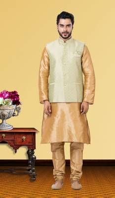 Festive Wear Designer Kurta Pyjama With Jacket 1