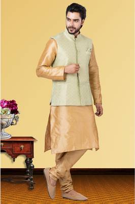 Festive Wear Designer Kurta Pyjama With Jacket 2