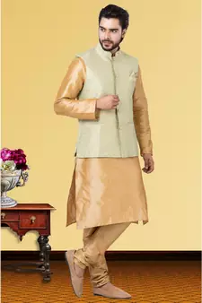 Festive Wear Designer Kurta Pyjama With Jacket