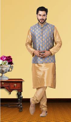 Festive Wear Designer Kurta Pyjama With Jacket 1