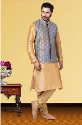Festive Wear Designer Kurta Pyjama With Jacket 2