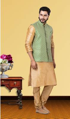 Festive Wear Designer Kurta Pyjama With Jacket 2