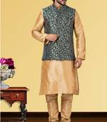 Festive Wear Designer Kurta Pyjama With Jacket