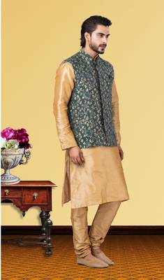 Festive Wear Designer Kurta Pyjama With Jacket 2