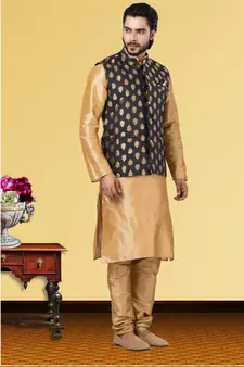 Festive Wear Designer Kurta Pyjama With Jacket