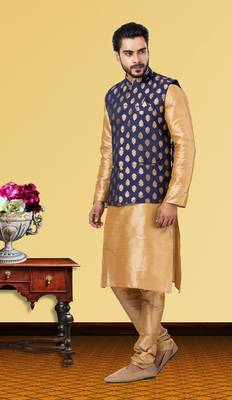 Festive Wear Designer Kurta Pyjama With Jacket 2