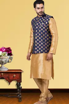 Festive Wear Designer Kurta Pyjama With Jacket