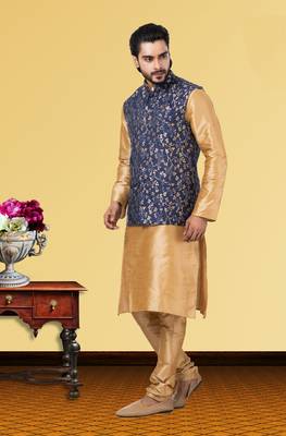 Festive Wear Designer Kurta Pyjama With Jacket 2