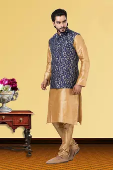 Festive Wear Designer Kurta Pyjama With Jacket