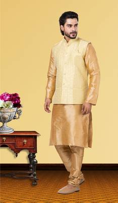 Festive Wear Designer Kurta Pyjama With Jacket 2