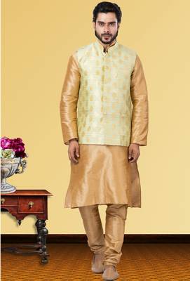 Festive Wear Designer Kurta Pyjama With Jacket 1