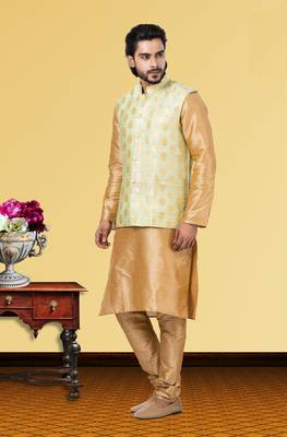 Festive Wear Designer Kurta Pyjama With Jacket 2