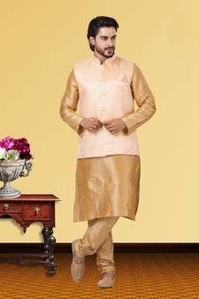 Festive Wear Designer Kurta Pyjama With Jacket