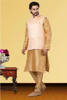 Festive Wear Designer Kurta Pyjama With Jacket