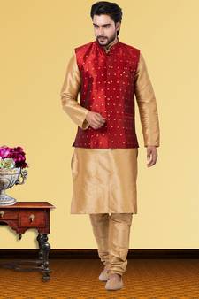 Festive Wear Designer Kurta Pyjama With Jacket