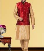 Festive Wear Designer Kurta Pyjama With Jacket