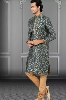 Festive Wear Designer Heavy Kurta With Pyjama