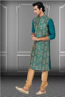 Festive Wear Designer Heavy Kurta With Pyjama