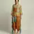 Dune Shadow Printed High-Low Top With Dhoti