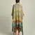 Dune Shadow Printed High-Low Top With Dhoti