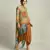 Dune Shadow Printed High-Low Top With Dhoti
