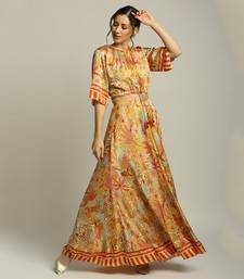 Yellow Forest Groove printed co-ord set
