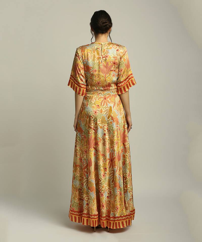 Yellow Forest Groove printed co-ord set